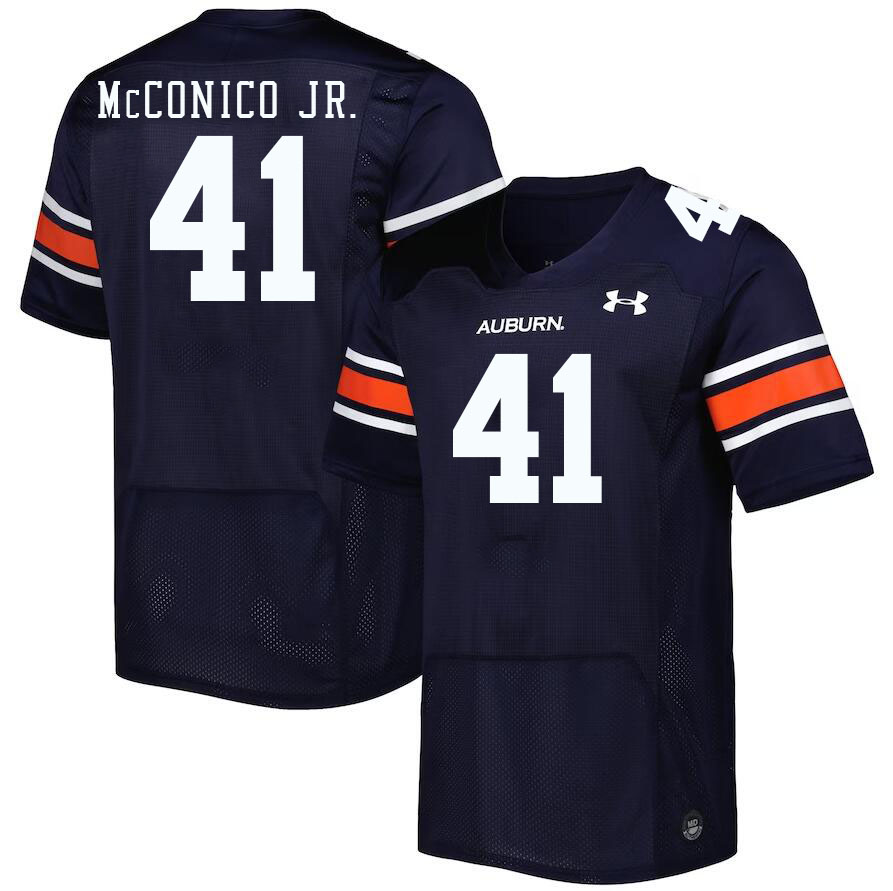 Men #41 Greg McConico Jr. Auburn Tigers College Football Jerseys Stitched-Navy